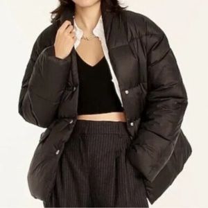 ❄️J. Crew Alps Puffer Jacket❄️Black Medium NWOT